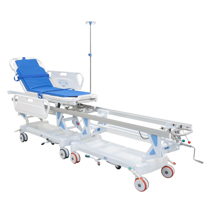 MN-SD004 Icu Room Mechanical Exchange Stretcher Trolley for Patient Transport Stretcher Bed
