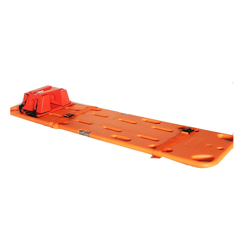 MN-AS032  Two Folding Stretcher Plastic Stretcher Spine Board Stretcher to Handle Patients