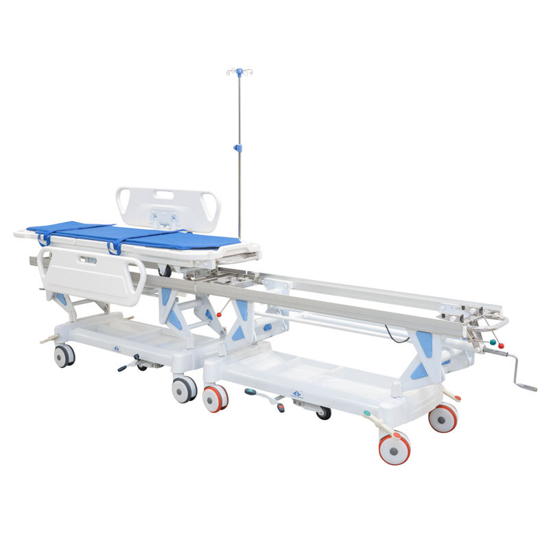 MN-SD004 Icu Room Mechanical Exchange Stretcher Trolley for Patient Transport Stretcher Bed