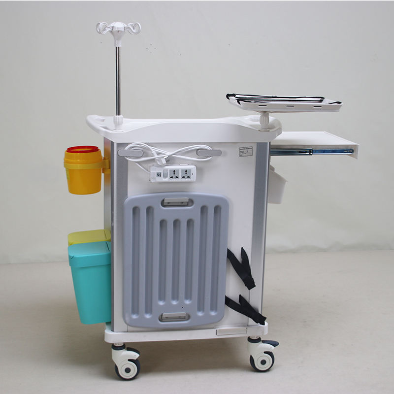 MN-EC005   Medical Hospital Emergency Trolley Nursing Crash Cart  Drug Trolley