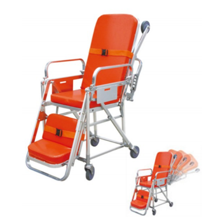 MN-AS009-1  Lightweight Aluminium Folding Stretcher Medical  Hospital Stretcher Bed