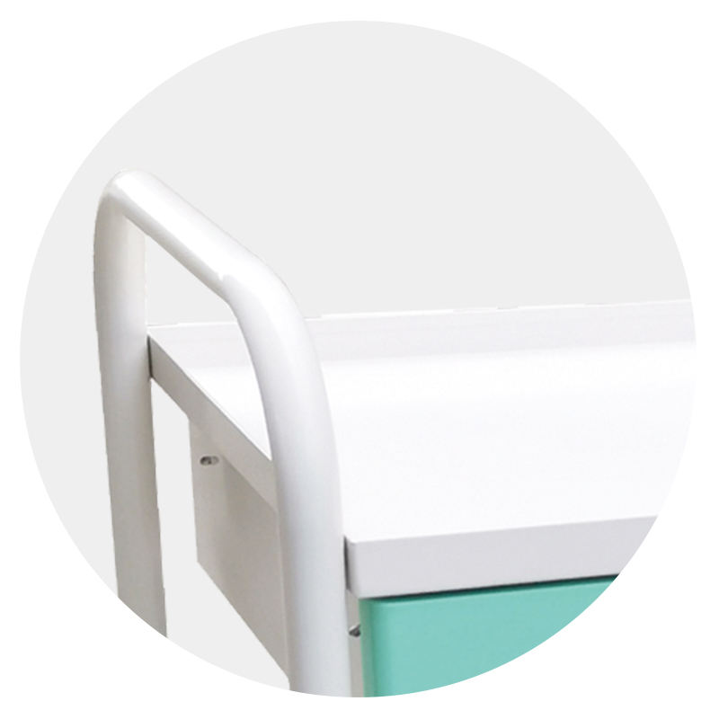 MN-LT007 Medical Hospital Furniture Cheap Dressing Dirty Linen Laundry Trolley Portable Dressing Cart