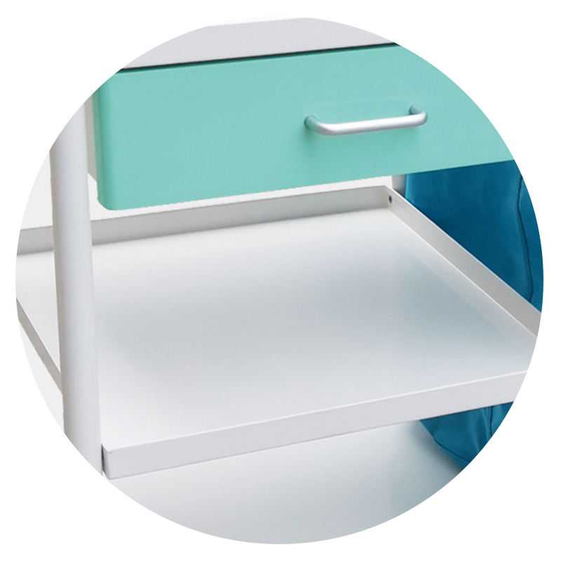 MN-LT007 Medical Hospital Furniture Cheap Dressing Dirty Linen Laundry Trolley Portable Dressing Cart