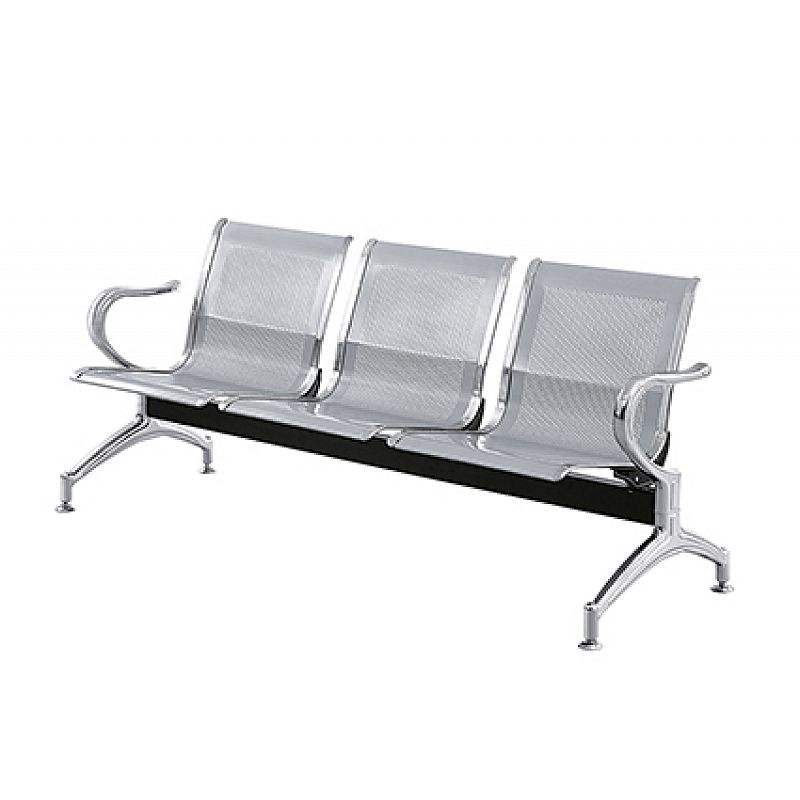 MN-WC002 Office 3 Seater Steel Chair Public Furniture Reception Room Waiting Chair