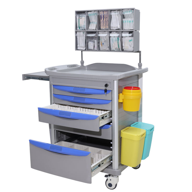 MN-AC004 Hospital ABS Plastic Anesthesia Medicine Medical Crash Cart