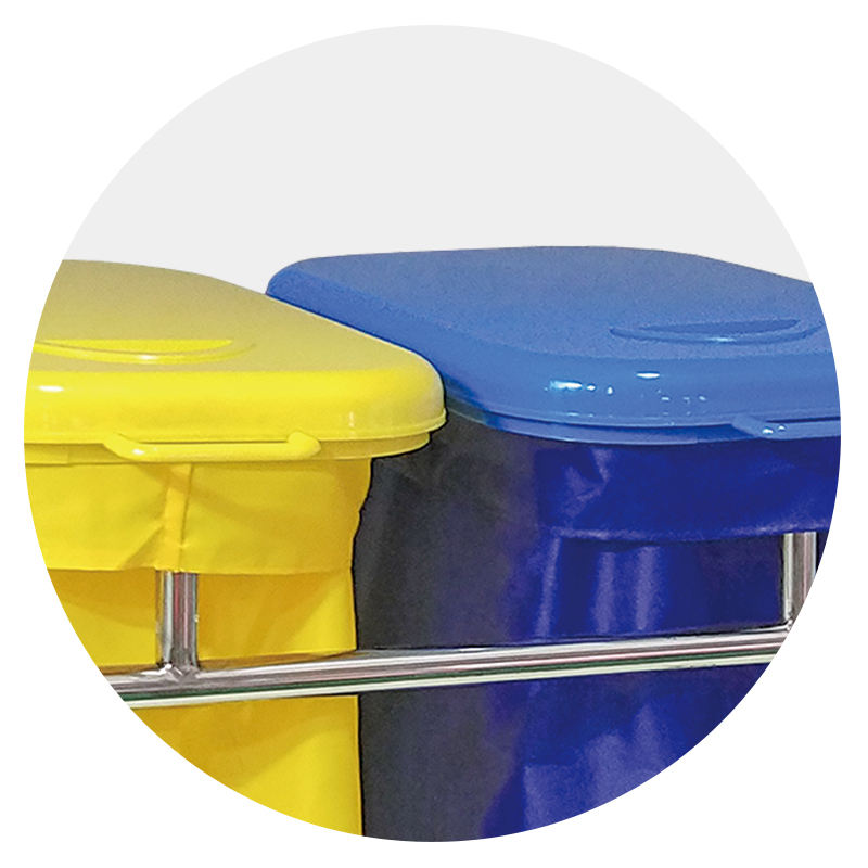 MN-LT004 Durable Hospital Linen Trolley Medical Crash Cart