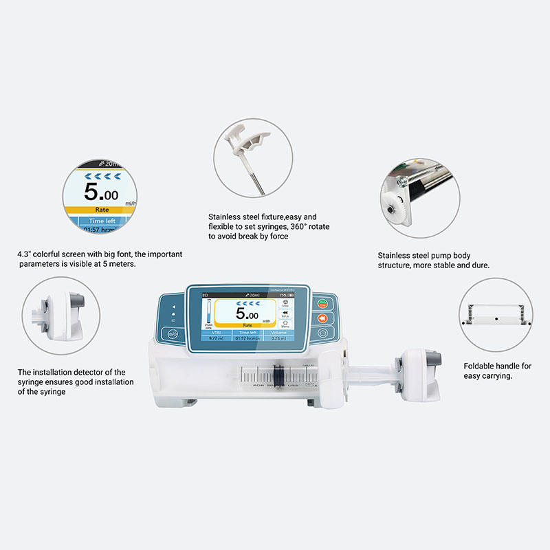 MN-SP002 High Quality Most advanced Electric Automatic Single Channel Infusion Syringe Pump Machine