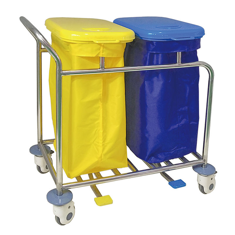 MN-LT004 Durable Hospital Linen Trolley Medical Crash Cart