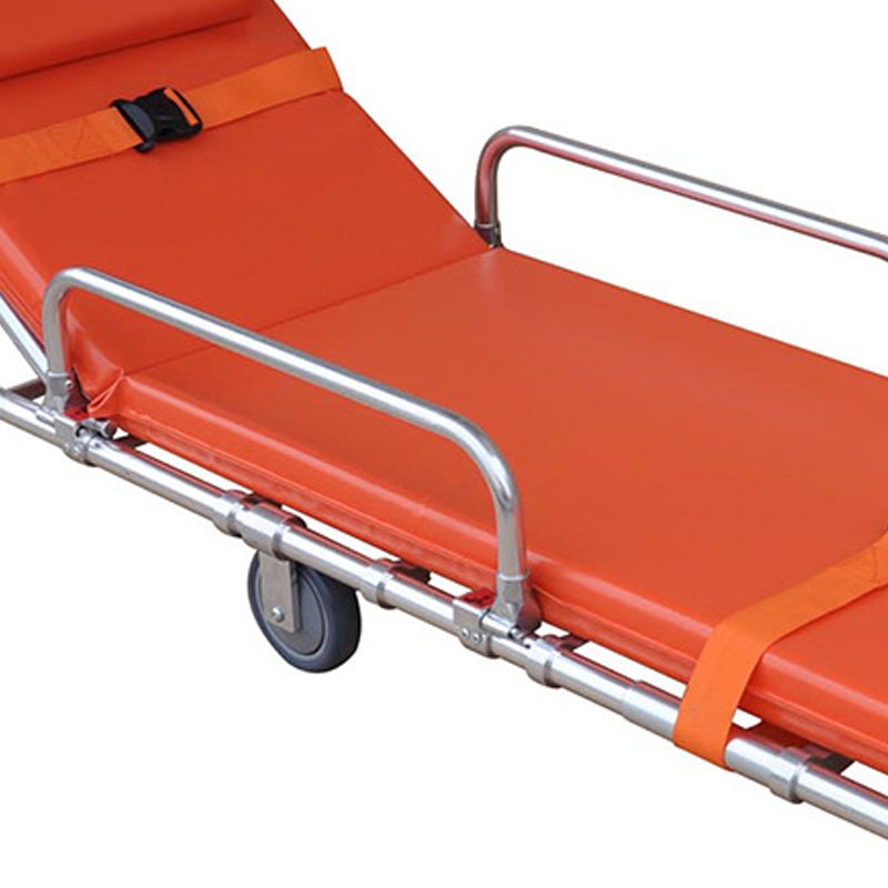 MN-AS006  Manual Ambulance Stretcher Patient Emergency Transfer Trolley With Good Price