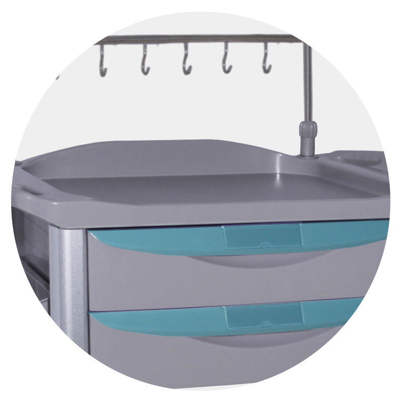 MN-IC004 Wholesale Hospital Medicine Cart with Infusion Hooks