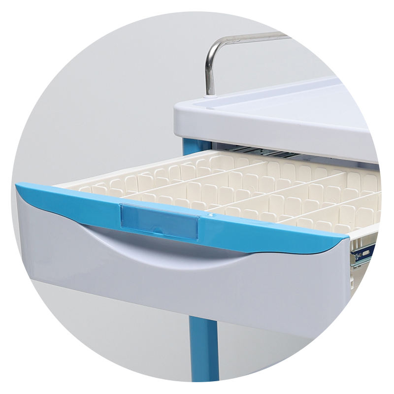 MN--LT006 Hospital Furniture Medical ABS Linen Cart With Dustbin
