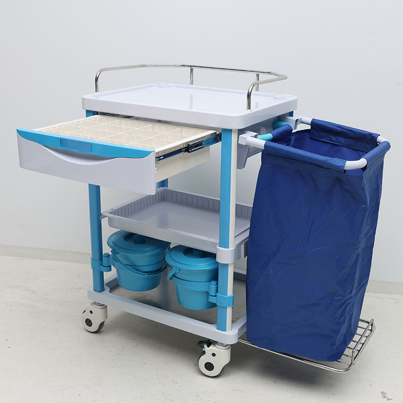 MN--LT005 Hospital Laundry Trolley for Dirty Clothes Medical Trolley Linen Trolley