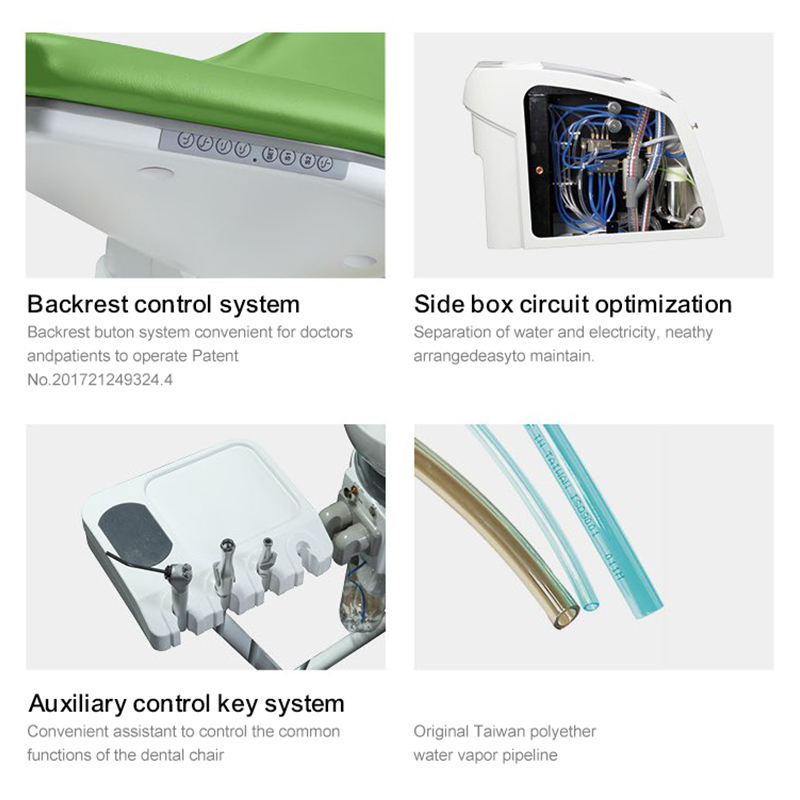 MN-DLX301 High End Electrical Dental Unit Dental Chair Medical Examination Table Tooth Surgical Table Good Price Dental Light