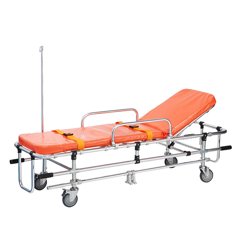 MN-AS007-1  Hospital Equipment Folding First Aid Ambulance Stretcher Transport Patent Trolley