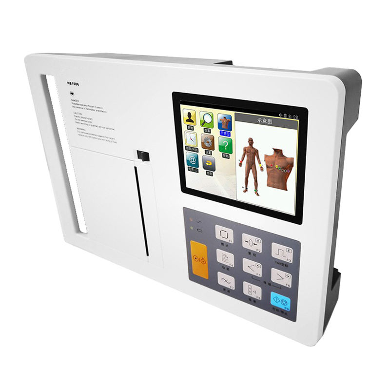 MN-ECG002 Standard 12 Lead ECG  Machine 6 Channel Electrocardiograph With 4.3 Inch Touch Screen