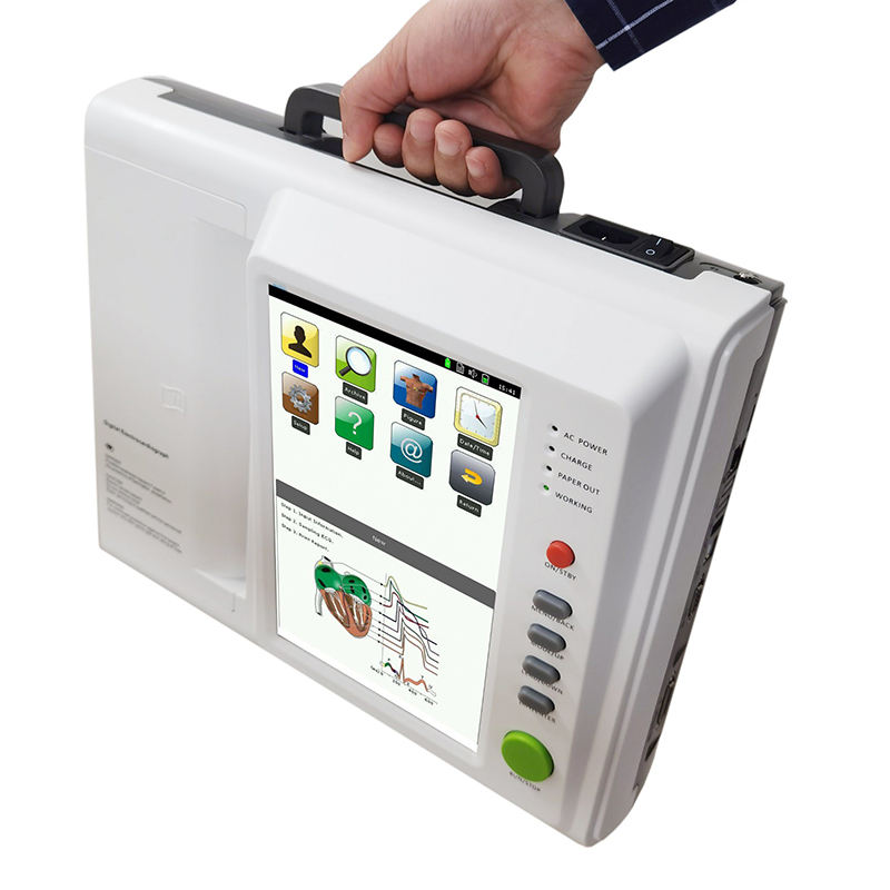 MN-ECG003 	Portable 12 Lead ECG Machine Digital 12 Channel Electrocardiograph Hot Selling For Hospital