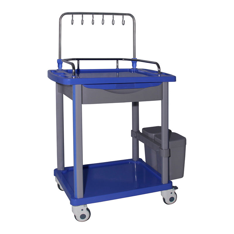 MN-IC001  High Quality Mobile Hospital Abs Emergency Infusion Trolley