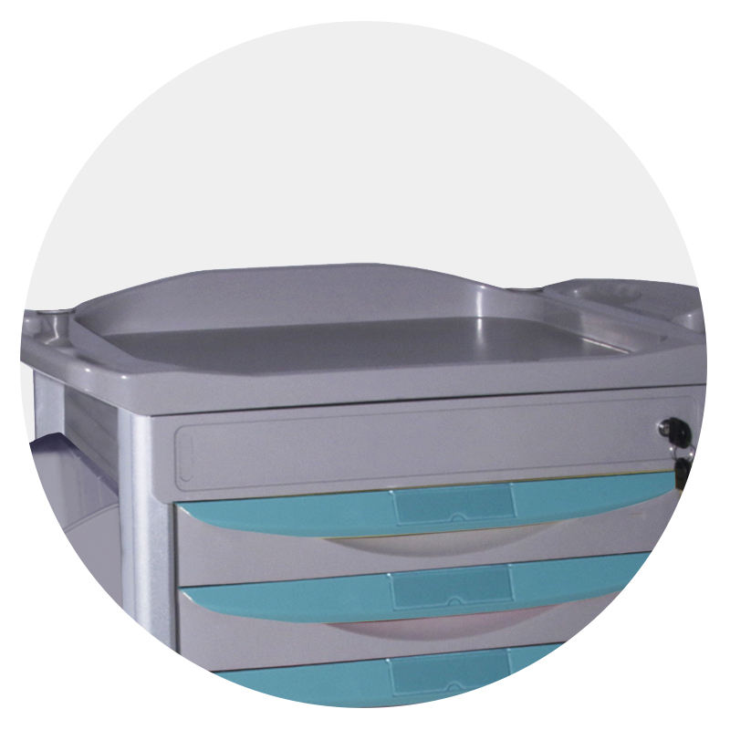 MN-DC004 Medical Drug Trolley Hospital Medicine Emergency Cart With Good Price