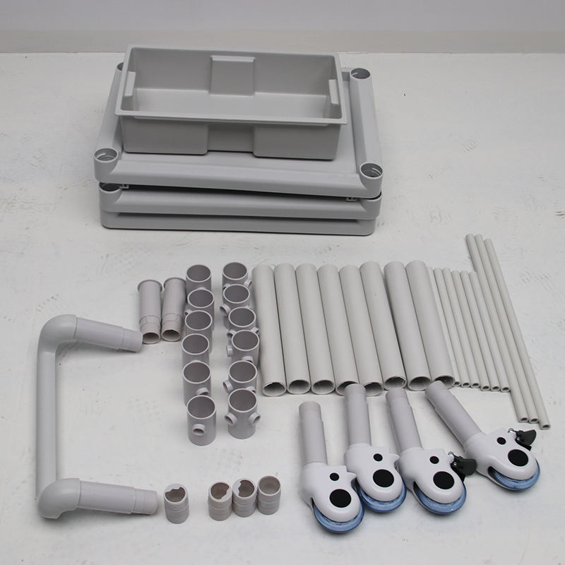 MN-101E Hospital ABS Plastic Instrument Cart Medical Equipment Trolley for Delivery