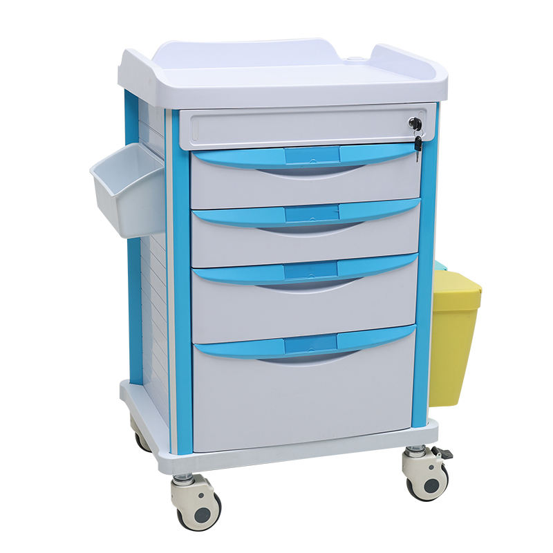 MN-DC008 High Quality Hospital Furniture Medical Trolley  ABS Medicine Cart