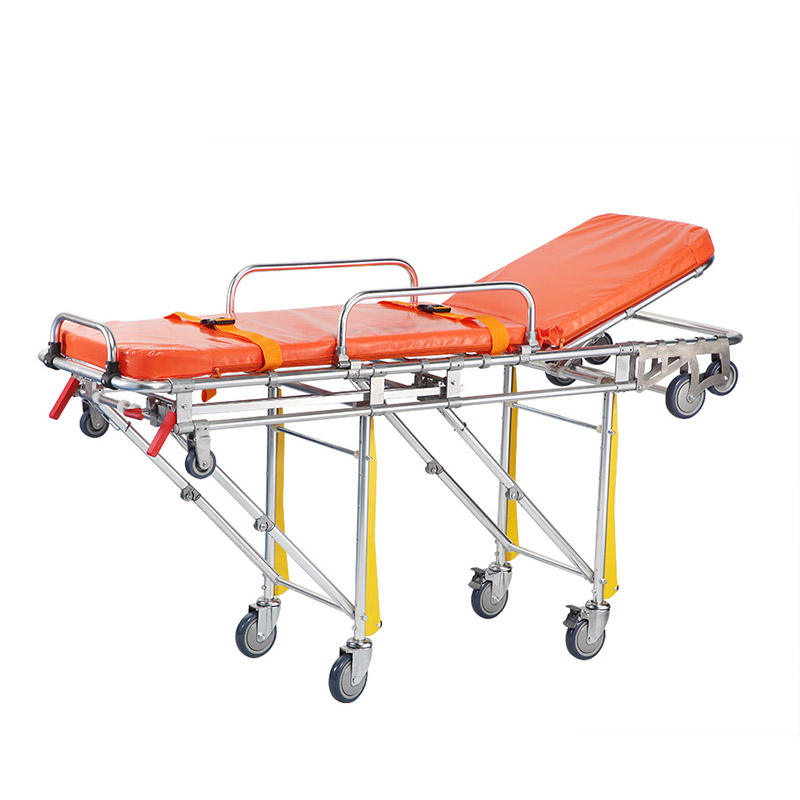 MN-AS008-1 Patient First Aid Equipment Stretcher Hospital Ambulance Trolley Bed