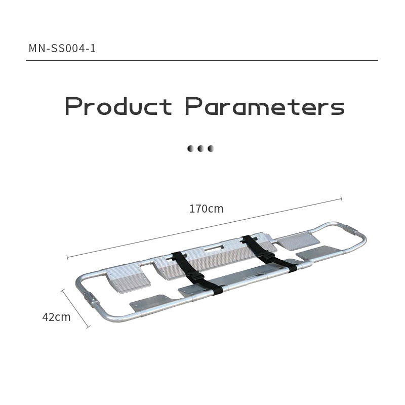 MN-SS004-1 Hospital Aluminum Alloy Folding Stretcher