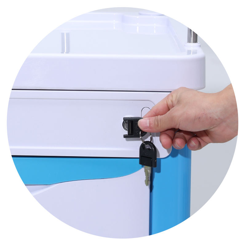 MN-DC002 Medical hospital cart with drawer medicine delivery cart
