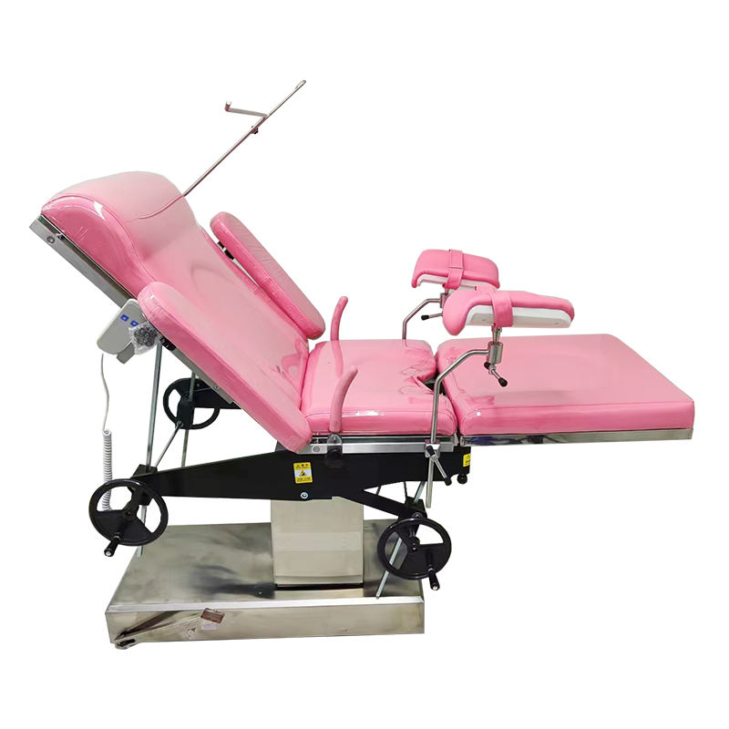 MN-OR019 Mechanical Gynecological Operating Delivery Exam Bed Obstetric Gynecology Labour Operation Table