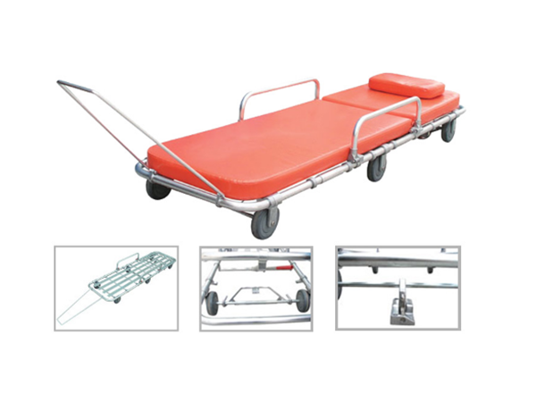 MN-AS006  Manual Ambulance Stretcher Patient Emergency Transfer Trolley With Good Price