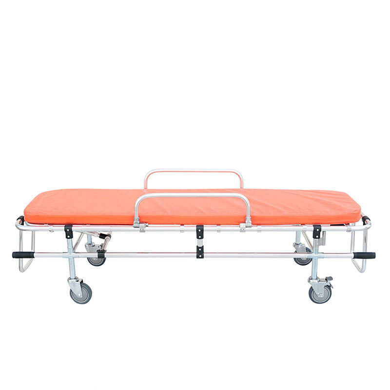 MN-AS007-1  Hospital Equipment Folding First Aid Ambulance Stretcher Transport Patent Trolley