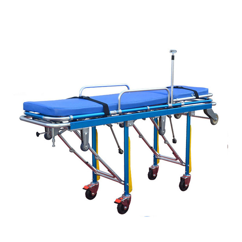 MN-AS011-1  Medical Emergency Stretcher Portable Patient Trolley with Wheels