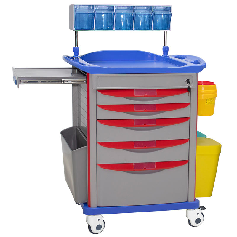MN-AC003 Multi-Functinal Medical Trolley  ABS Anesthesia Trolley With High Quality