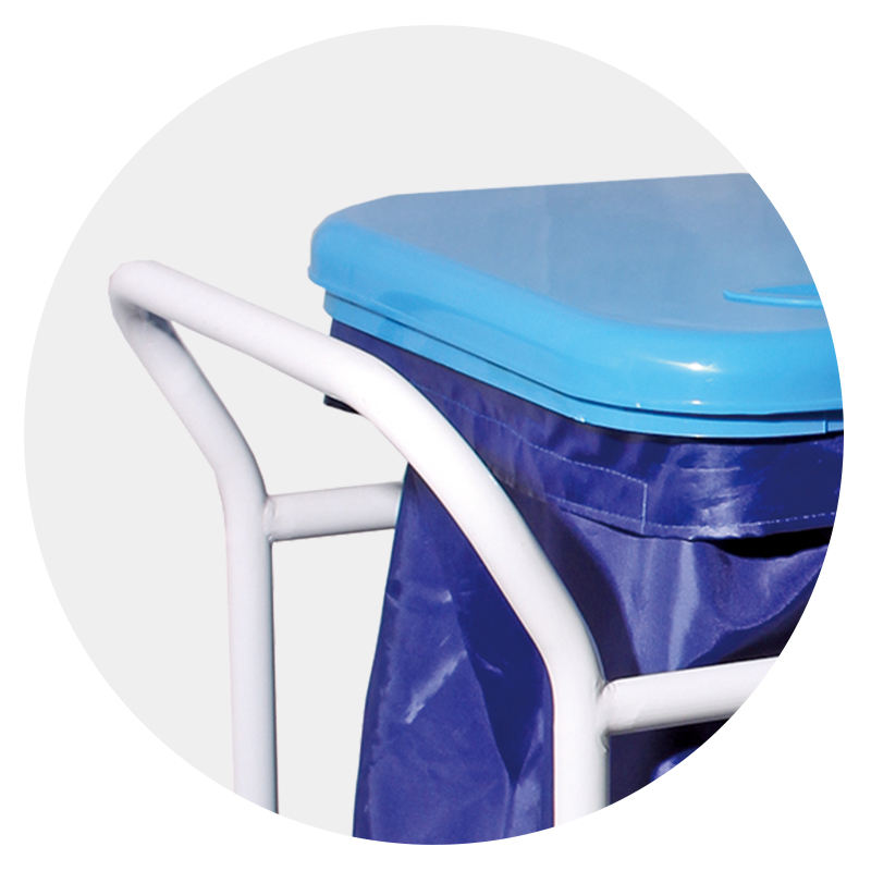 MN-LT002 Plastic linen cart large capacity hospital furniture laundry cart