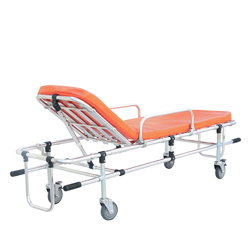 MN-AS007-1  Hospital Equipment Folding First Aid Ambulance Stretcher Transport Patent Trolley