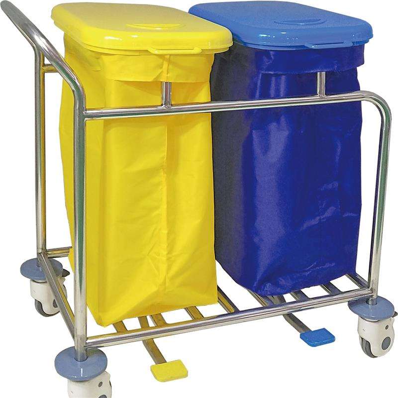 MN-LT004 Durable Hospital Linen Trolley Medical Crash Cart