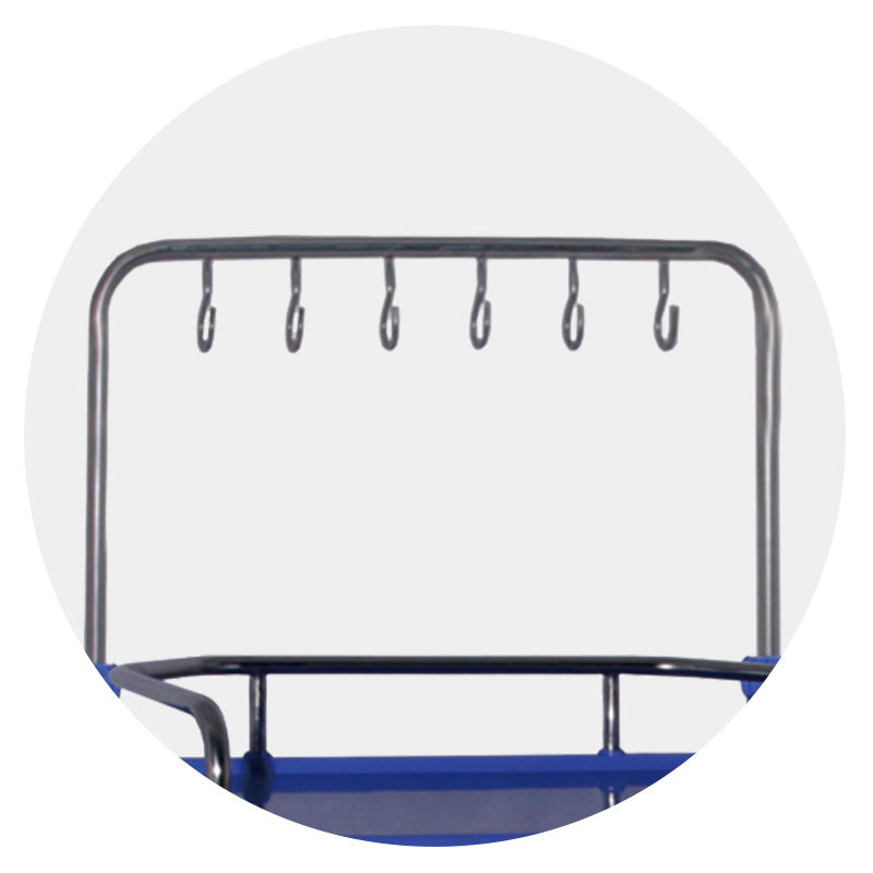 MN-IC001  High Quality Mobile Hospital Abs Emergency Infusion Trolley