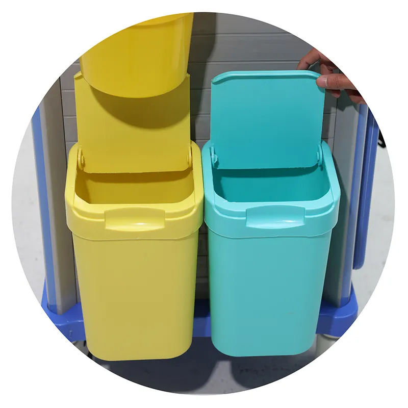 MN-EC007 High Quality ABS Plastic Emergency Trolley Cart With Drawers