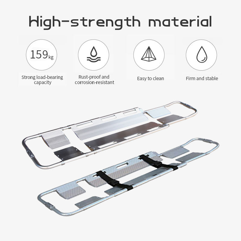 MN-SS004-1 Hospital Aluminum Alloy Folding Stretcher