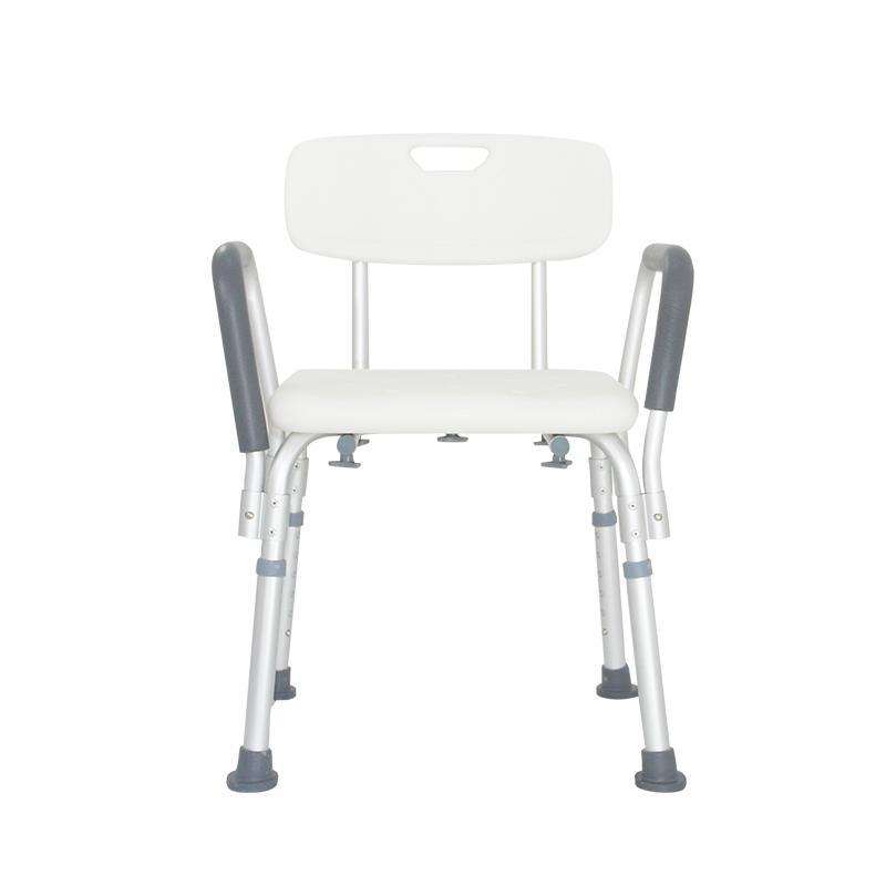 MN-XZY003 Wholesale Aluminum Height Adjustable Backrest Safety Disabled Elderly Bathroom Shower Chair For Senior Adult