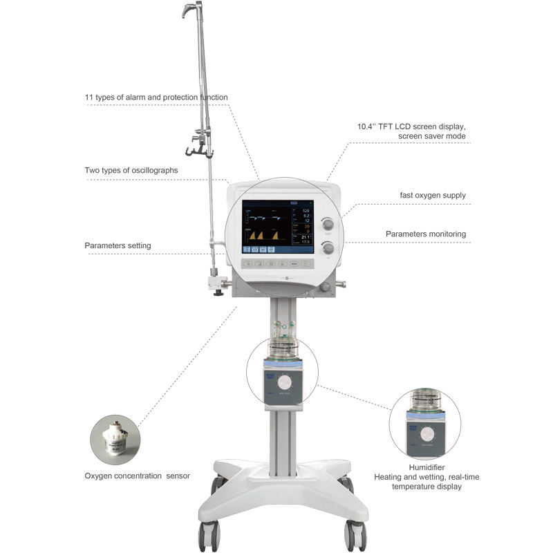 MN-VEN001  Best Selling  Medical Ventilation Apparatus Anaesthesia Instruments Anesthesia Machine