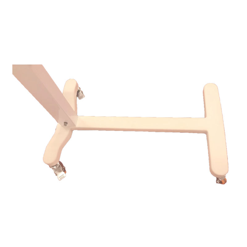 MN-OVT001 Hospital Medical Adjustable Bed Side Table With Wheels For Patient