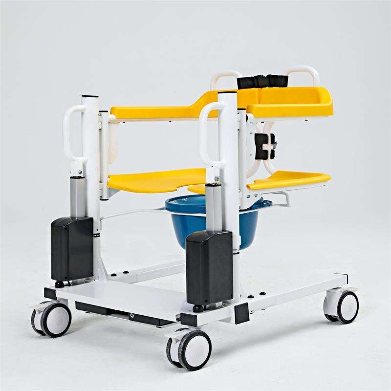MN-YWJ002 Hospital or housing electrical patient transfer chair wheelchair mobility chair with toilet for disabled or elder