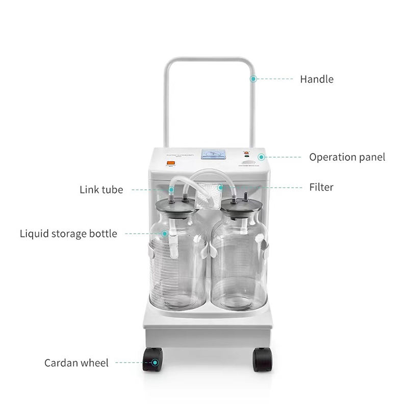 MN-SM003 High Quality Medical Dental Grade Portable Electric Phlegm Aspirator Suction Units Suction Unit for Hospital