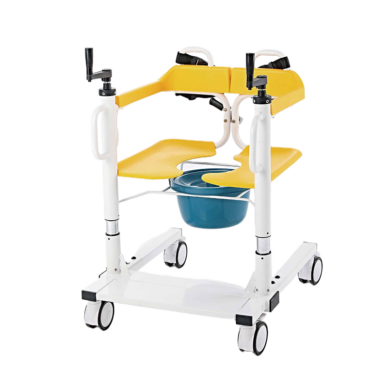 MN-YWJ001 Hospital or housing manual patient transfer chair with commode wheelchair for disabled or elder patient