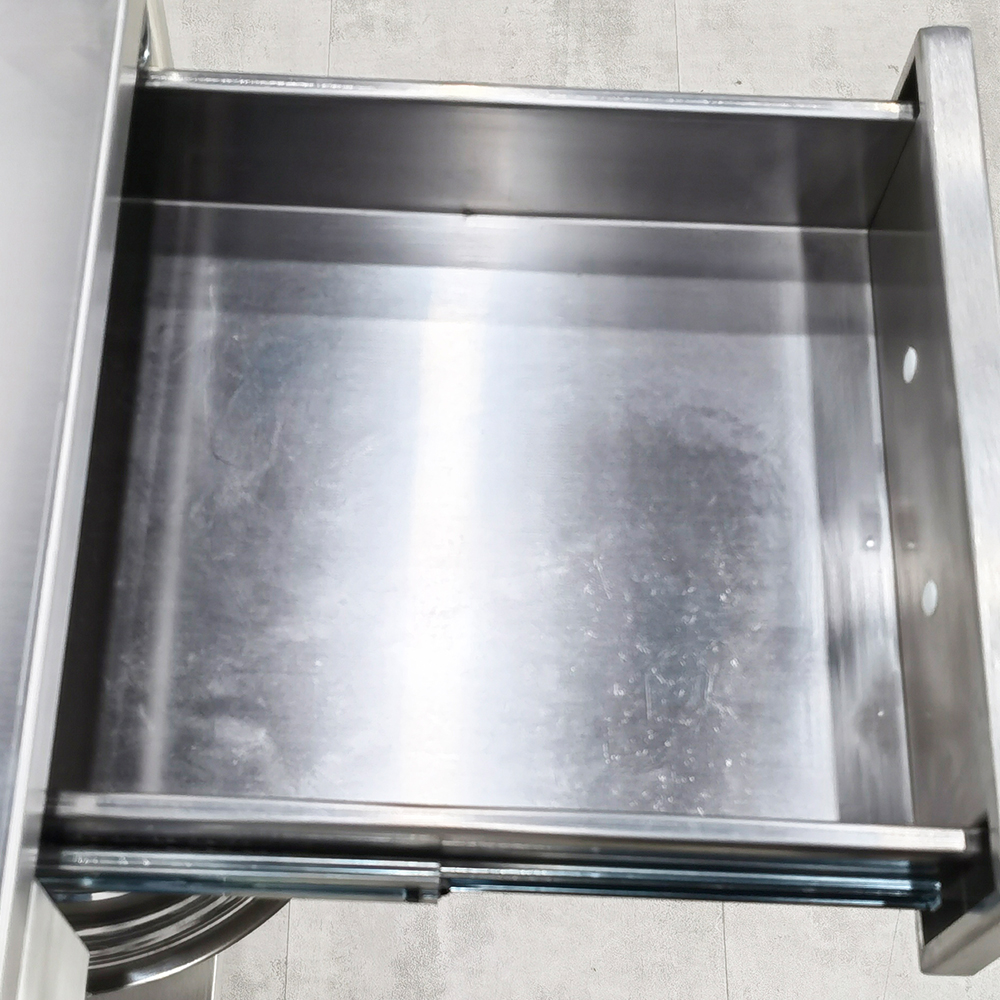 MN-SUS053 Good quality Stainless Steel Medical Trolley Cart For Hospital Or Clinic Hospital Trolley Cart Mobile with 1 Basin& 1 Barrel