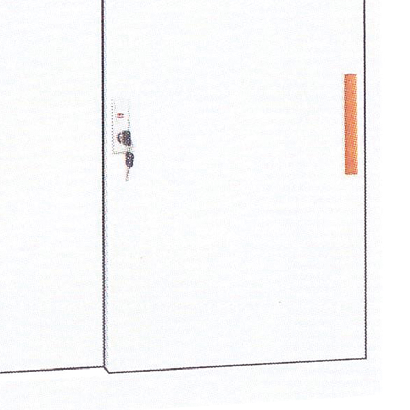 MN-YH007 Full Height Epoxy Coated Steel Cabinet Sliding Door Filing Furniture for Hospitals