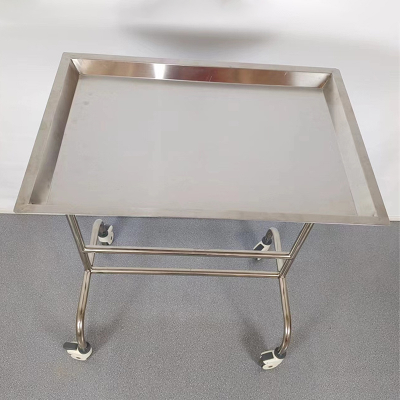 MN-SUS004 Medical Stainless Steel Surgical Instrument Cart Operating Instrument Trolley