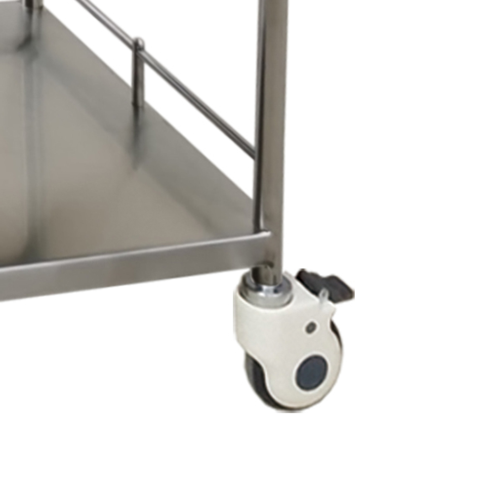 MN-SUS055 Hot Selling Hospital Service Cart Stainless Steel Medical Instrument Trolley with 2 Drawers