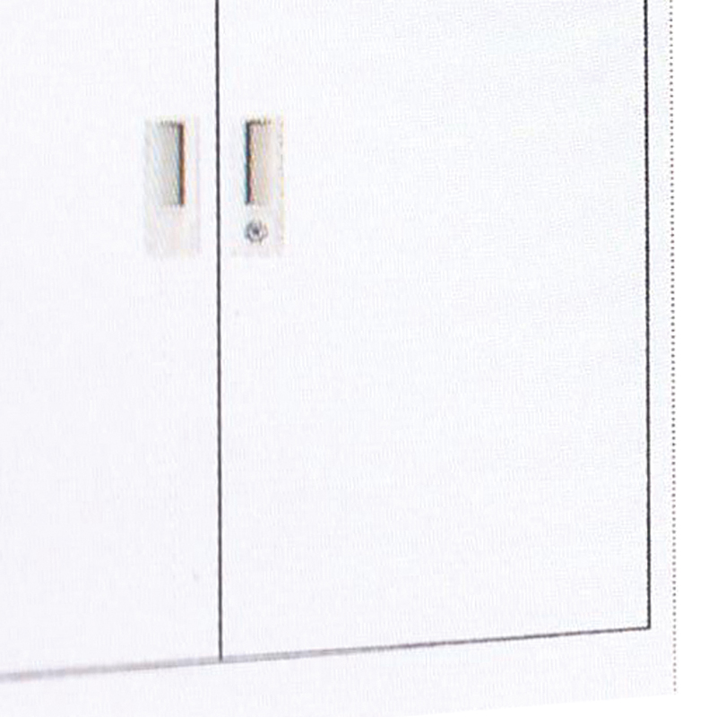 MN-YH005 2- Shelf Metal Filing Cabinet Epoxy Coated Steel for Hospital Use